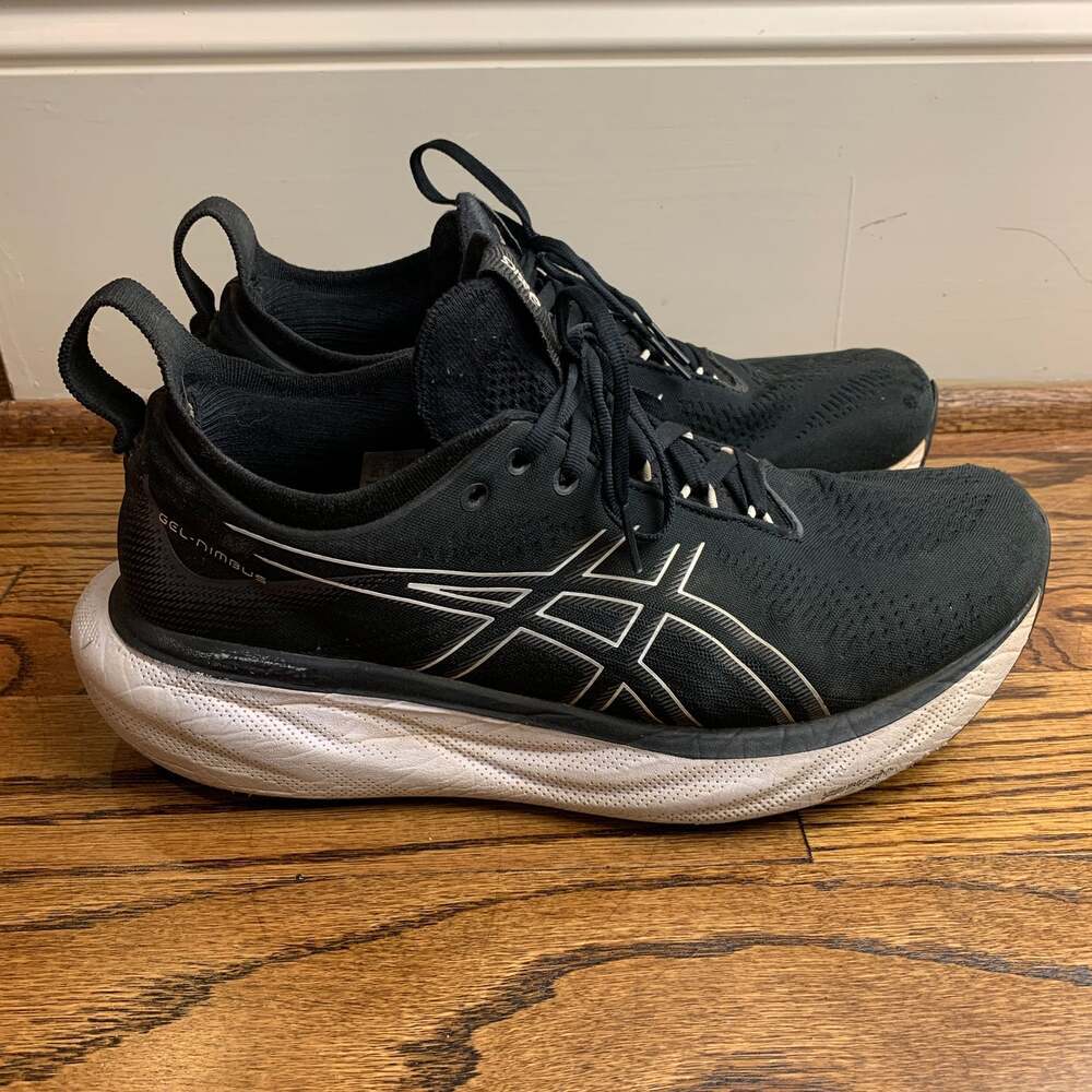 ASICS Gel-Nimbus 25 Black/Pure Silver Running Shoes